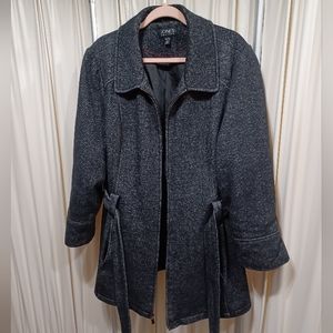 Women's Jones New York Coat Size 2X 3/4 Trench Jacket